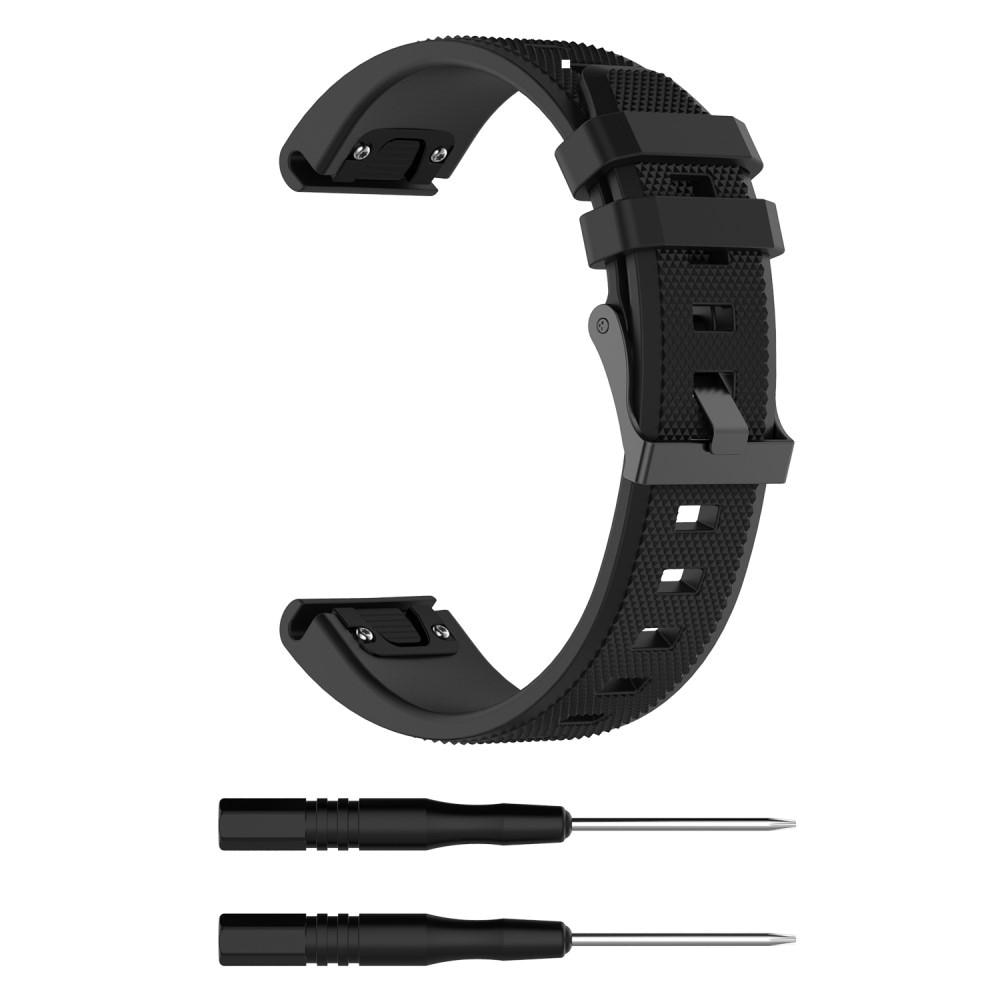 Silikoniranneke Garmin Fenix 5/5 Plus musta