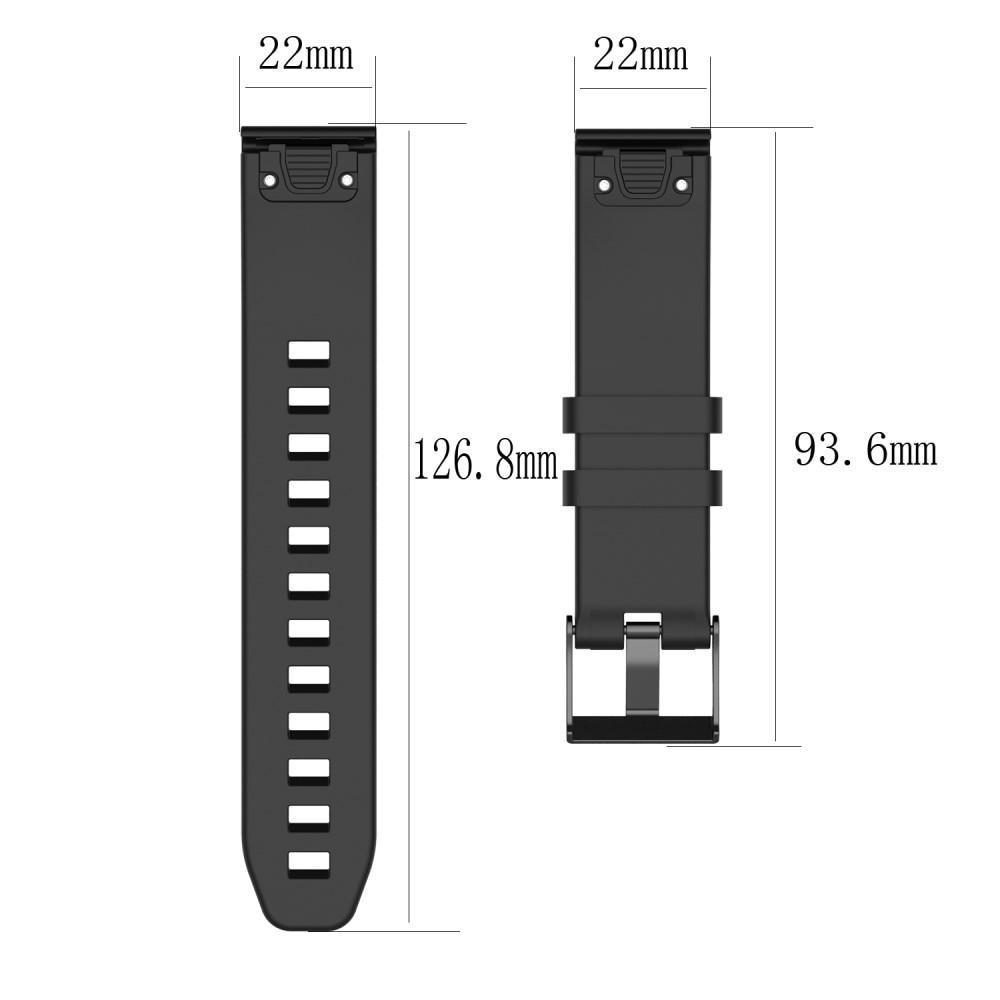 Silikoniranneke Garmin Forerunner 935/945/955/965 musta