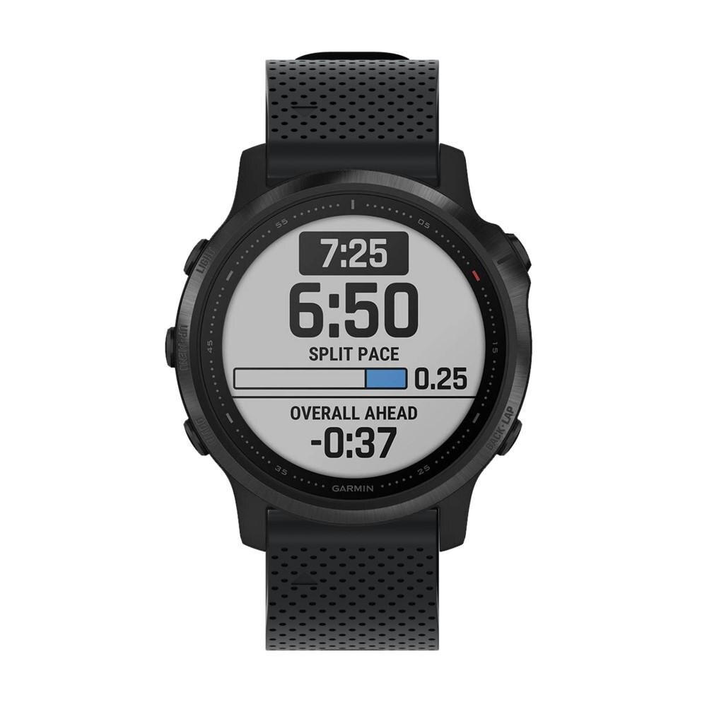 Silikoniranneke Garmin Fenix 6S Pro musta