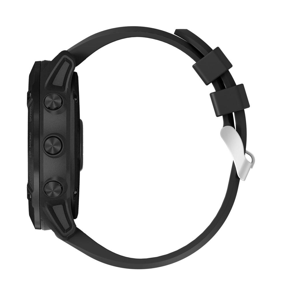 Silikoniranneke Garmin Fenix 6X musta