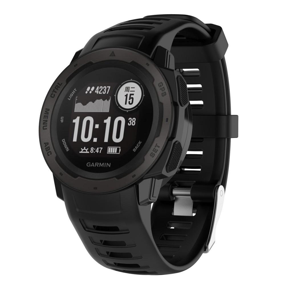 Silikoniranneke Garmin Instinct musta