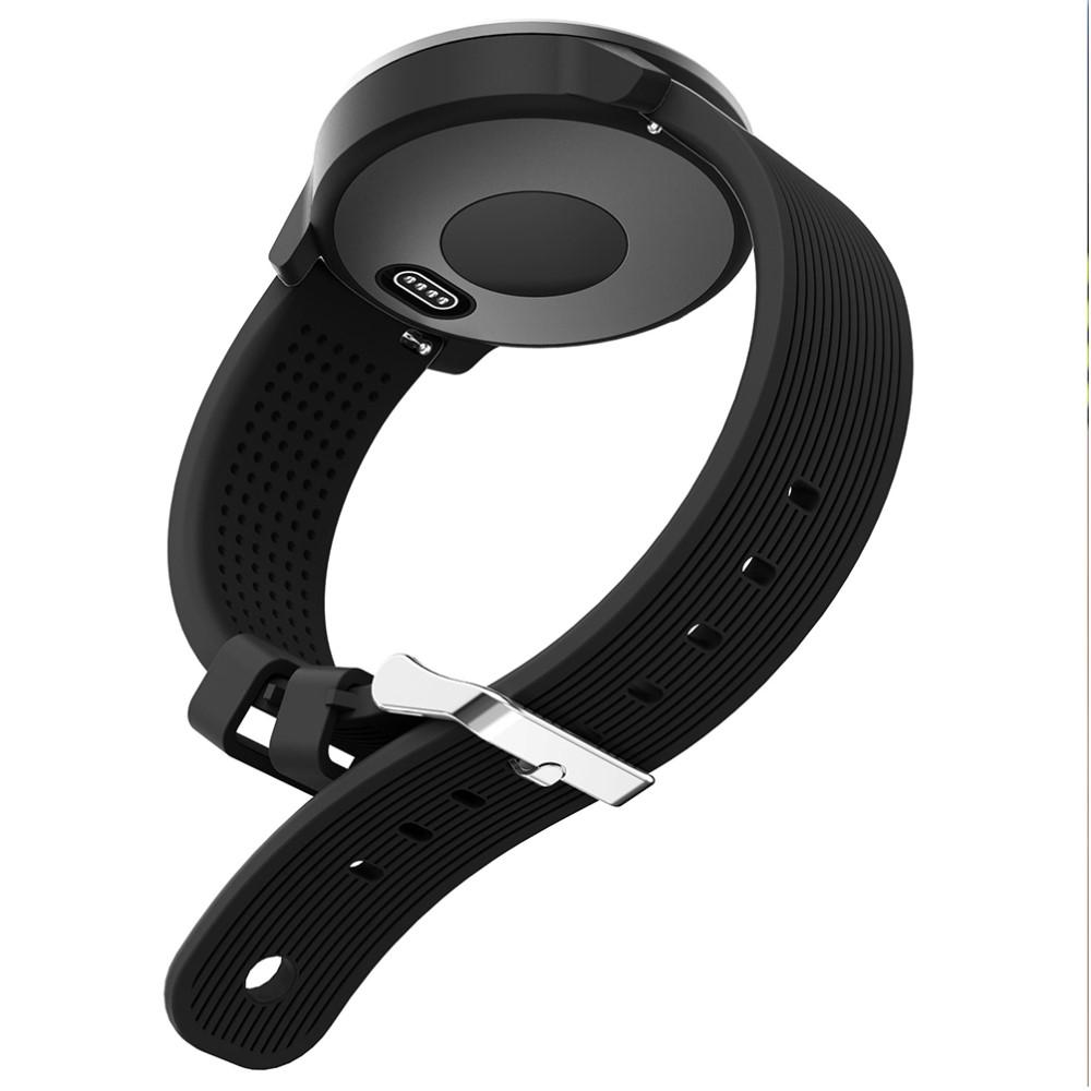 Silikoniranneke Garmin Vivoactive 3/Venu/Venu 2 Plus musta