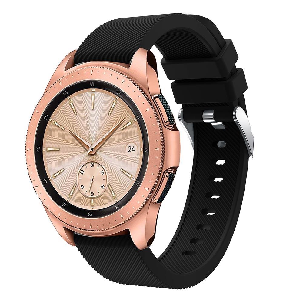 Samsung Galaxy Watch 42mm Silikoniranneke Musta