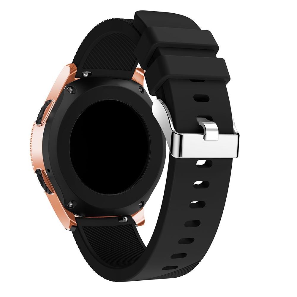 Silikoniranneke Samsung Galaxy Watch 42mm Musta