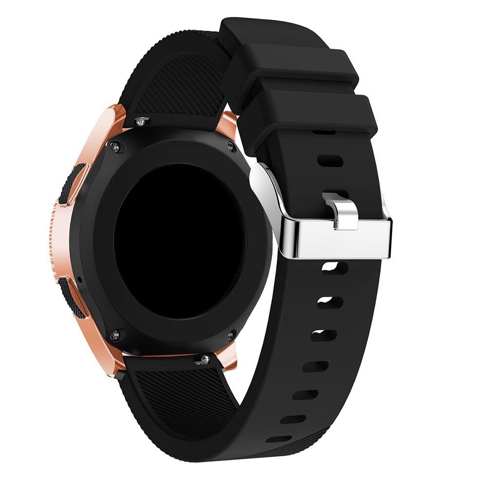 Samsung Galaxy Watch 42mm Silikoniranneke Musta