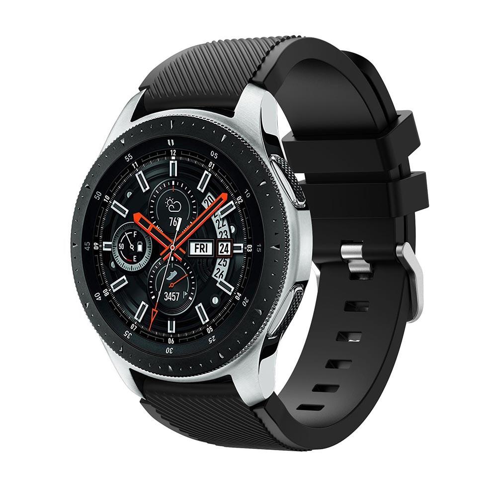 Silikoniranneke Samsung Galaxy Watch 46mm musta