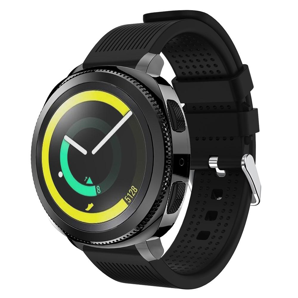 Silikoniranneke Samsung Gear Sport musta