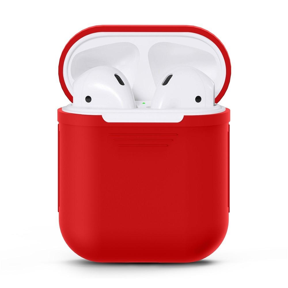 Silikonikotelo Apple AirPods punainen