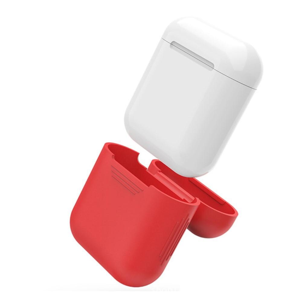 Silikonikotelo Apple AirPods punainen