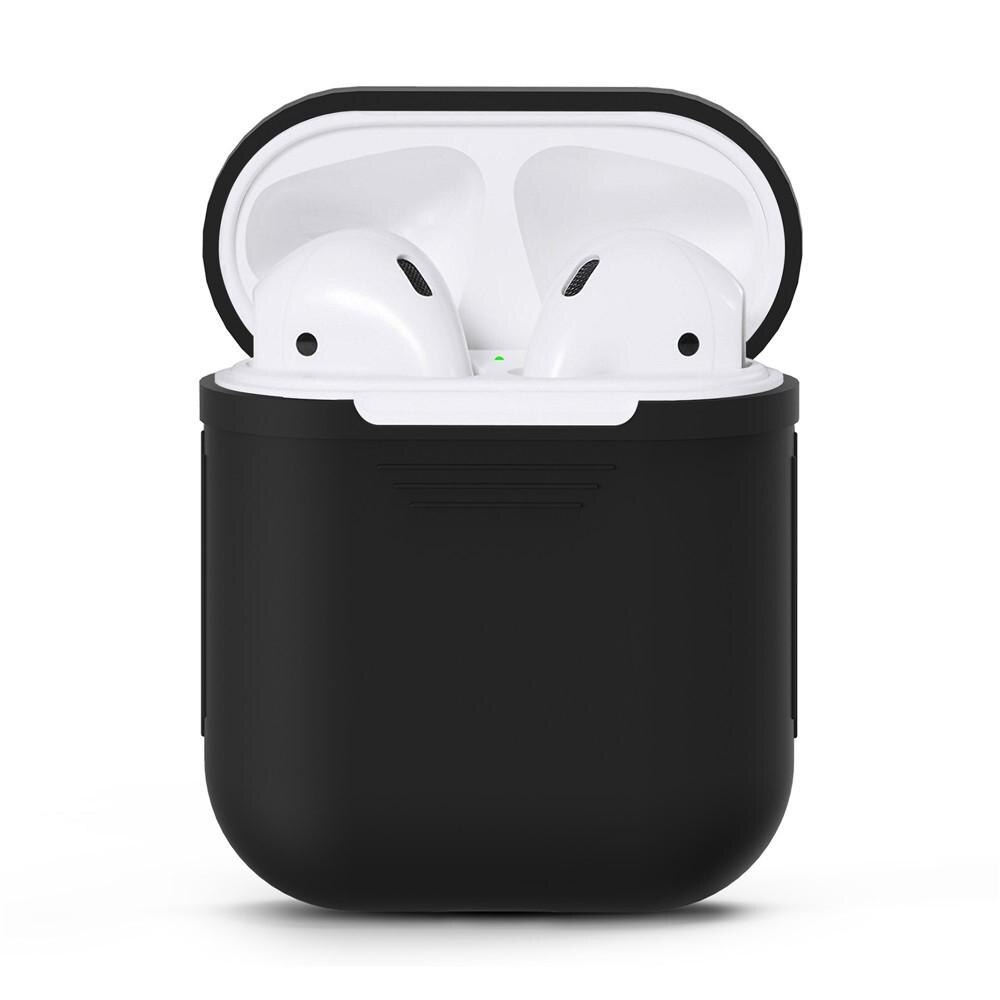 Silikonikotelo Apple AirPods musta