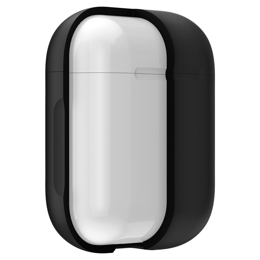 Silikonikotelo karabiinilla Apple AirPods musta