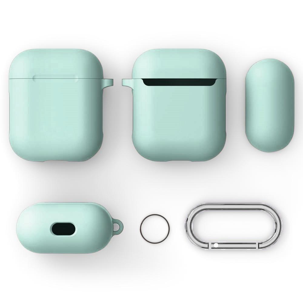 Silikonikotelo karabiinilla Apple AirPods turkoosi