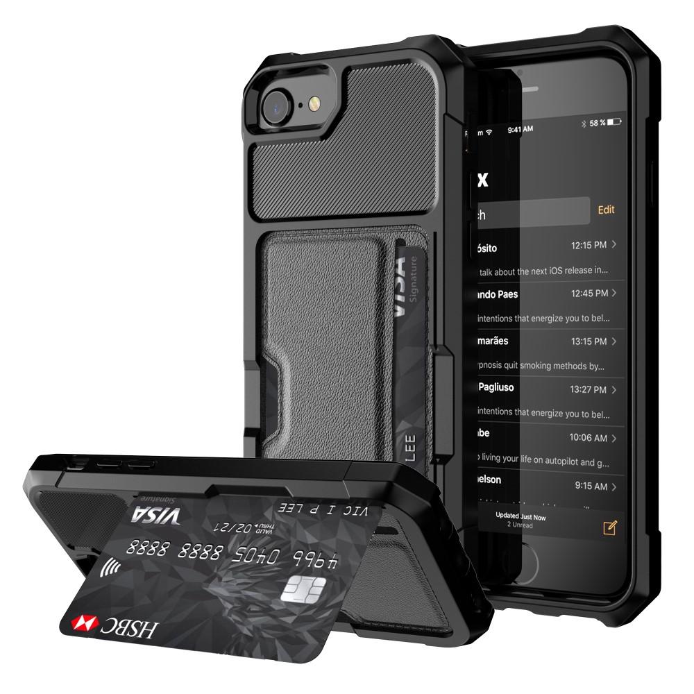 Tough Card Case iPhone 6/6S/7/8/SE 2020 musta