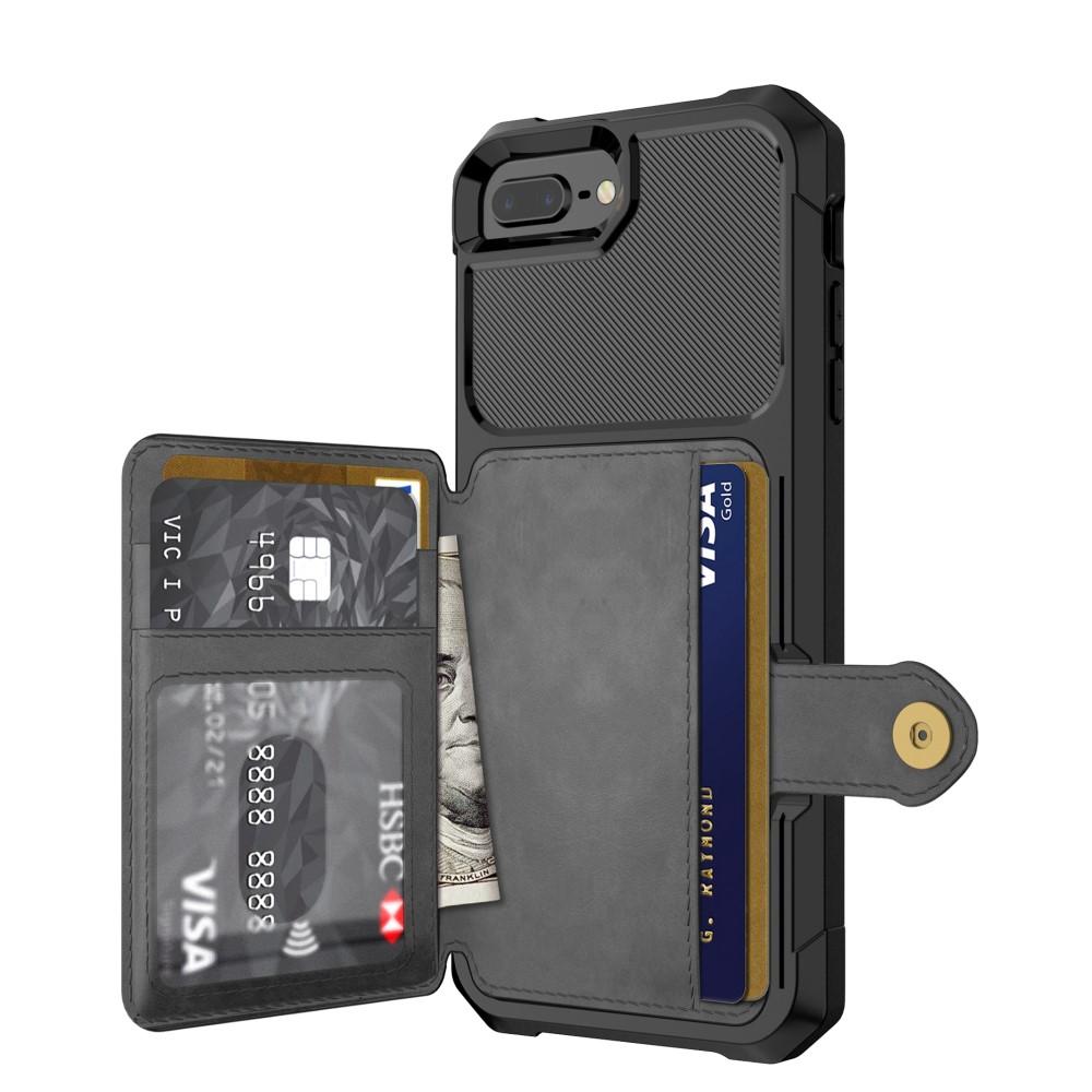 Tough Multi-slot Case iPhone 7 Plus/iPhone 6 Plus/6S Plu/iPhone 8 Plus Musta