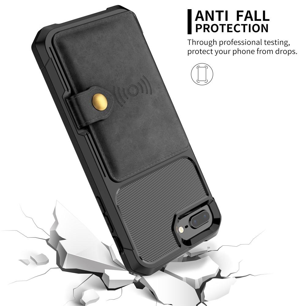 Tough Multi-slot Case iPhone 7 Plus/iPhone 6 Plus/6S Plu/iPhone 8 Plus Musta