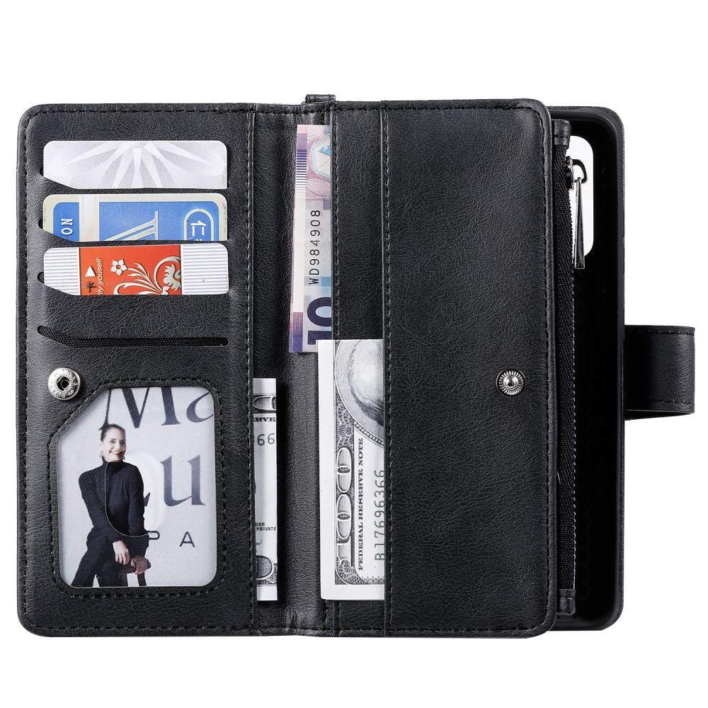 Zipper Magnet Wallet Galaxy S20 musta