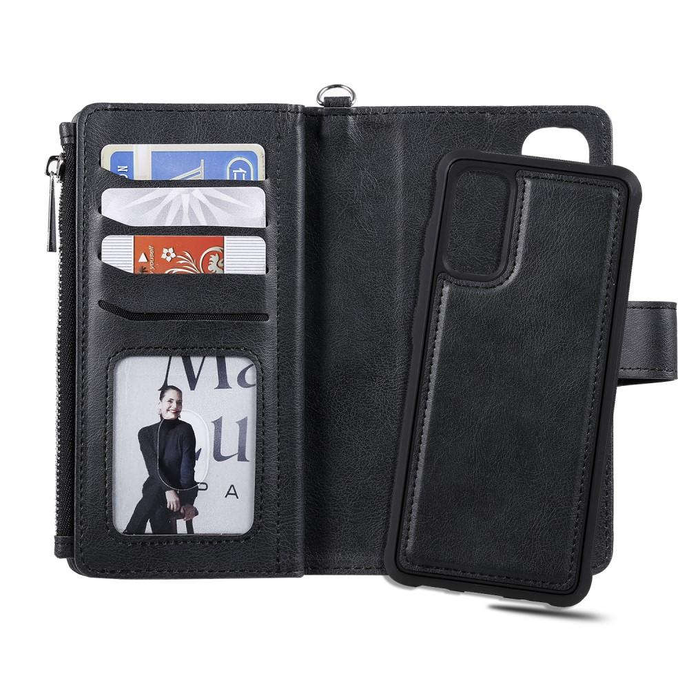 Zipper Magnet Wallet Galaxy S20 musta