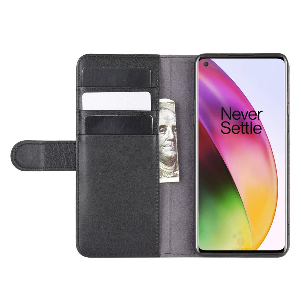 Aito Nahkakotelo  OnePlus 8 Musta
