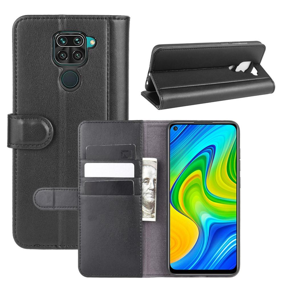 Aito Nahkakotelo Xiaomi Redmi Note 9 Pro Musta