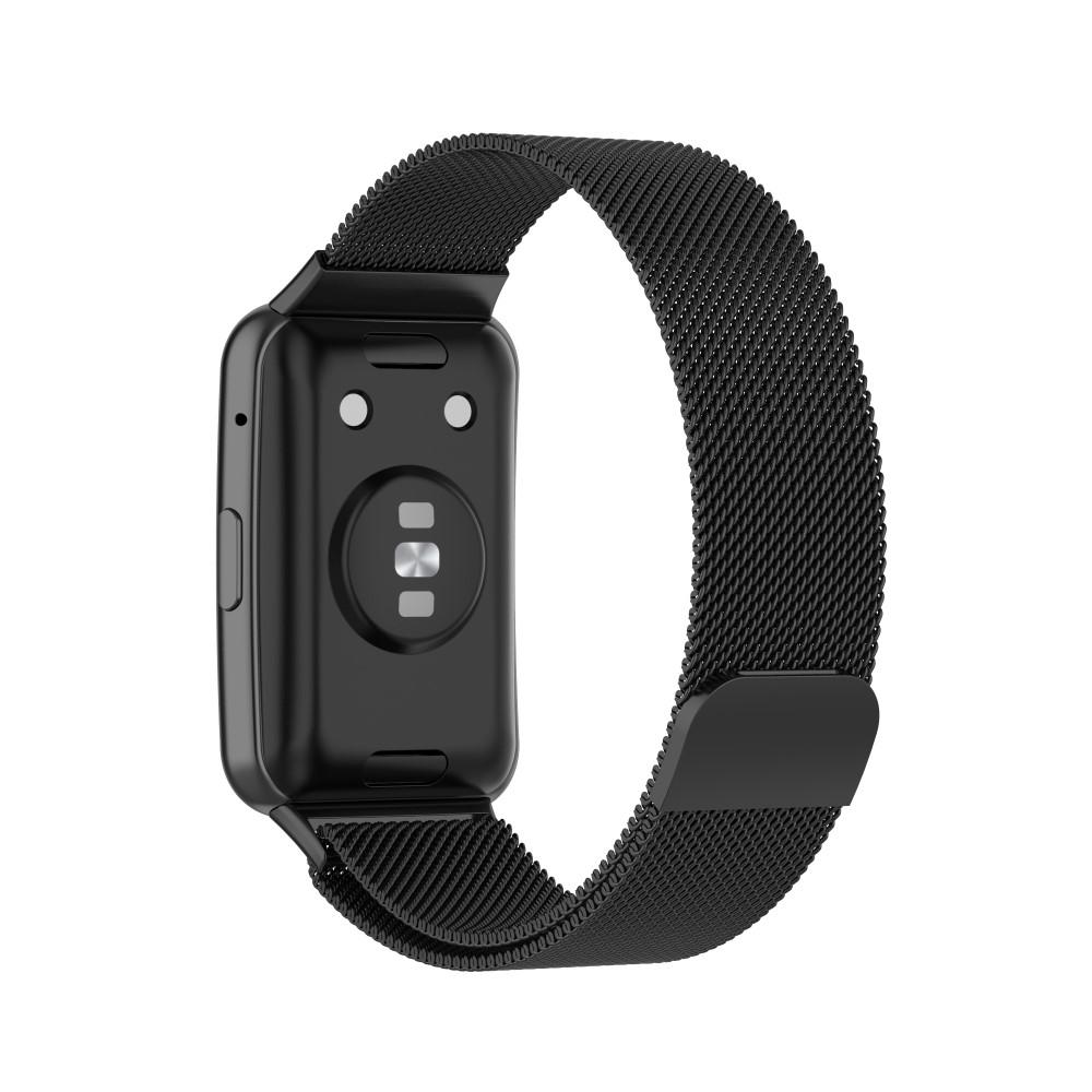 Ranneke Milanese Huawei Watch Fit Musta