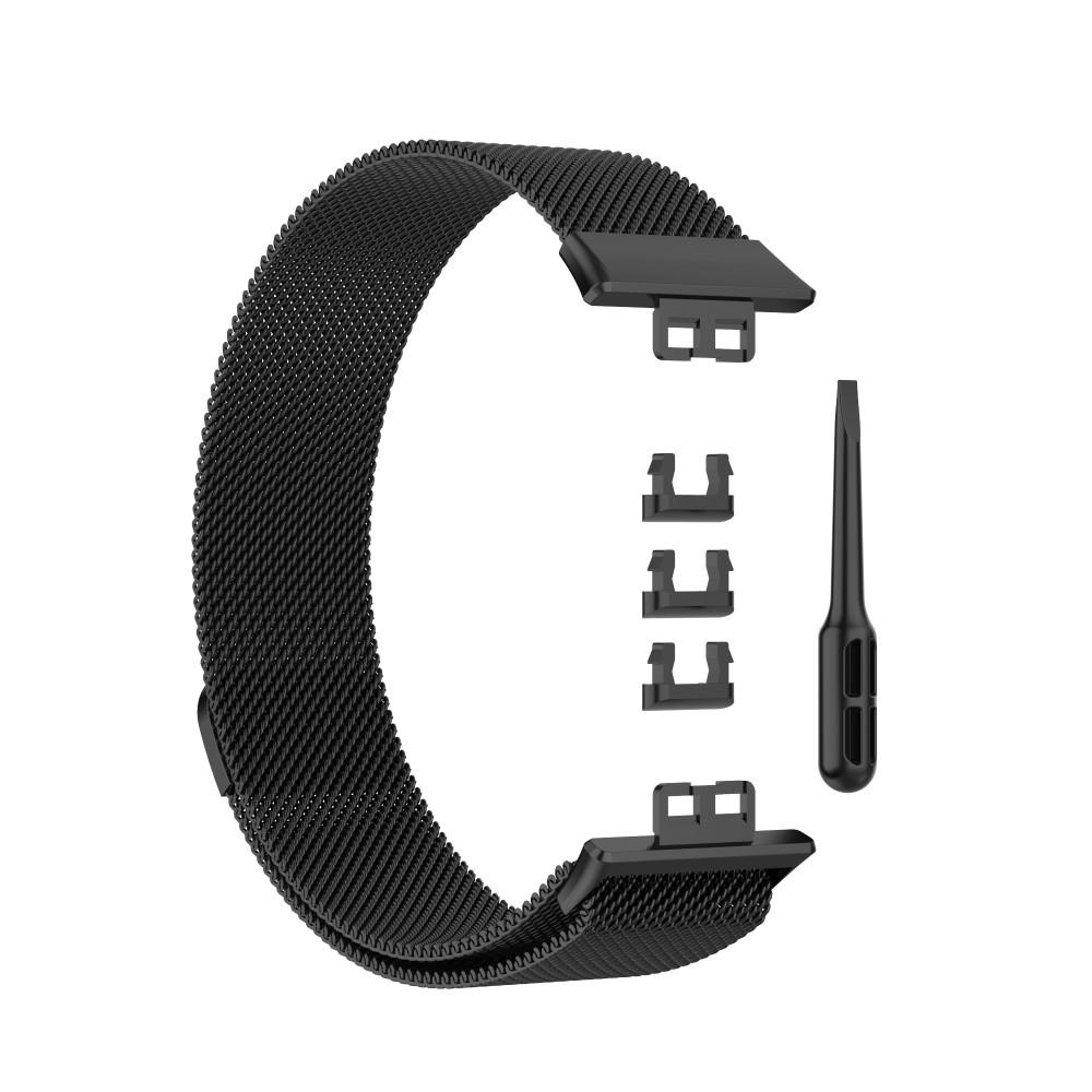 Ranneke Milanese Huawei Watch Fit Musta