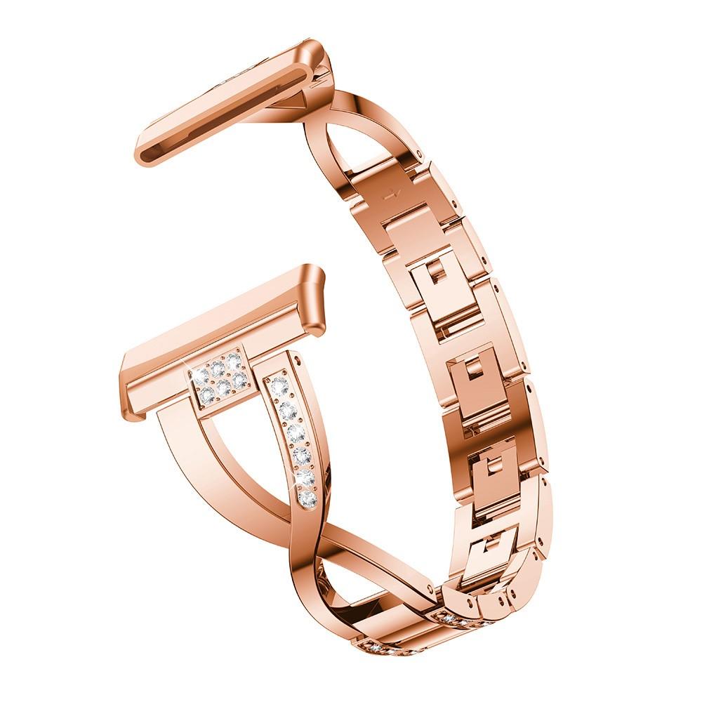 Crystal Bracelet Fitbit Versa 4 Rose Gold