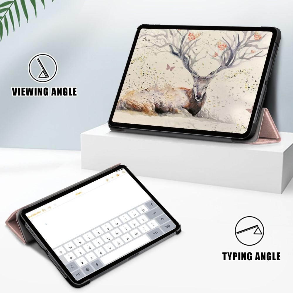 Kotelo Tri-fold iPad Air 10.9 2020/2022 vaaleanpunainen