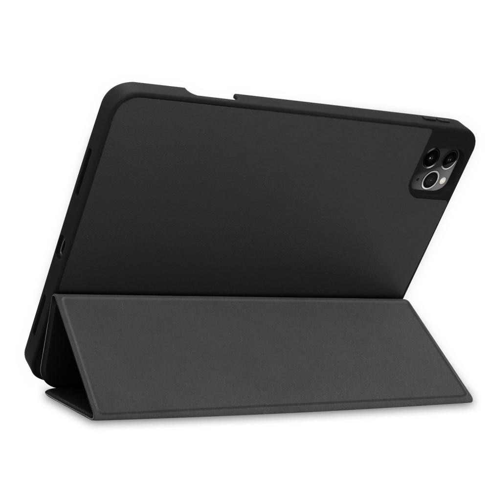 Kotelo Tri-fold Kynäpidikkeellä iPad Pro 12.9 4th Gen (2020) musta