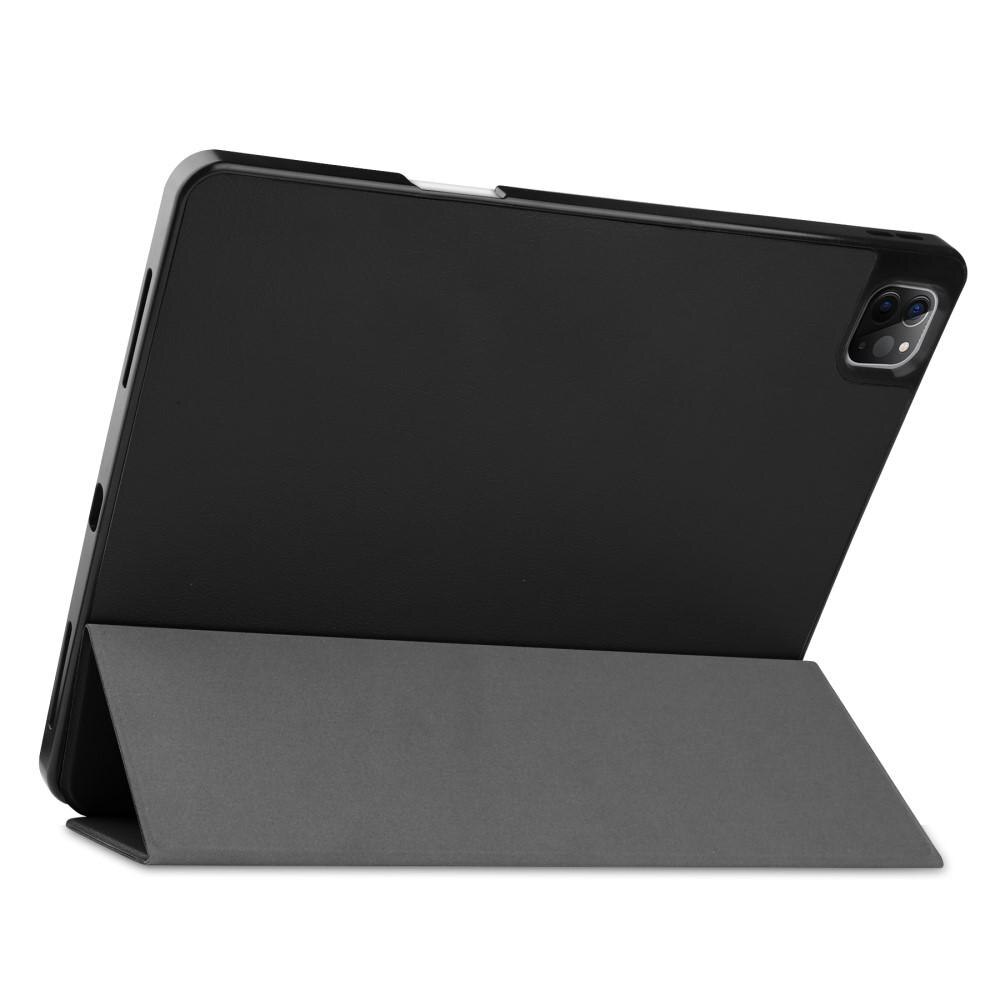 Kotelo Tri-fold Kynäpidikkeellä iPad Pro 12.9 6th Gen (2022) musta