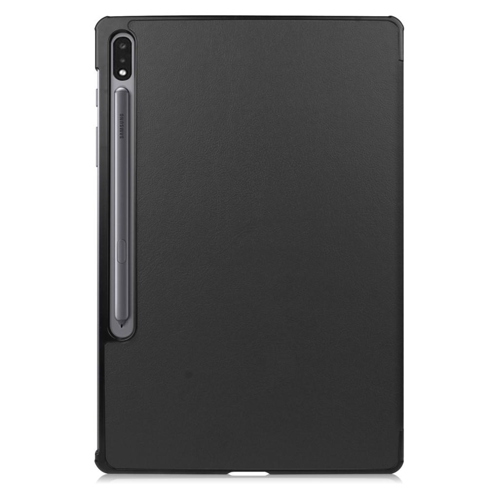 Kotelo Tri-fold Samsung Galaxy Tab S7 Plus 12.4 musta