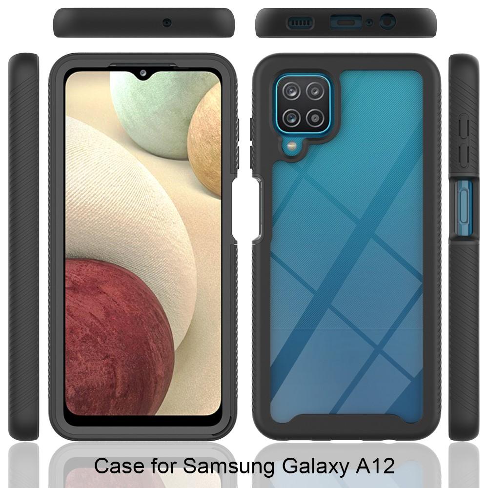 Full Cover Kuori Samsung Galaxy A12 musta