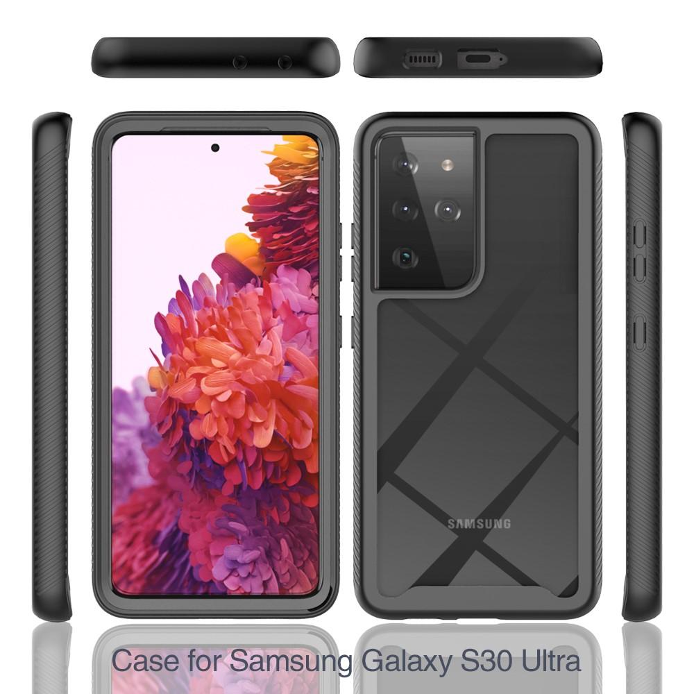 Full Cover Kuori Samsung Galaxy S21 Ultra musta