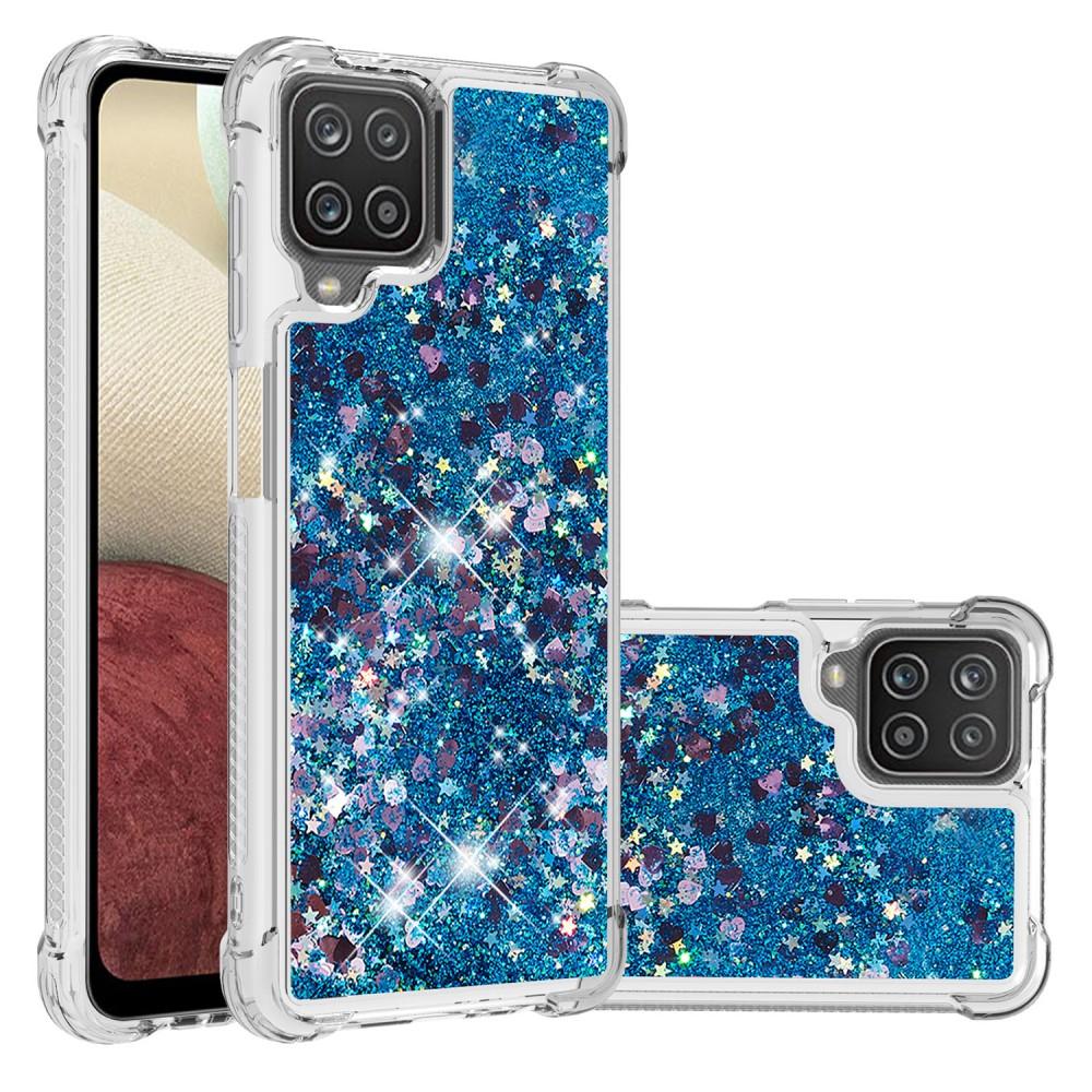 Samsung Galaxy A12 5G Glitter Powder TPU Case Sininen