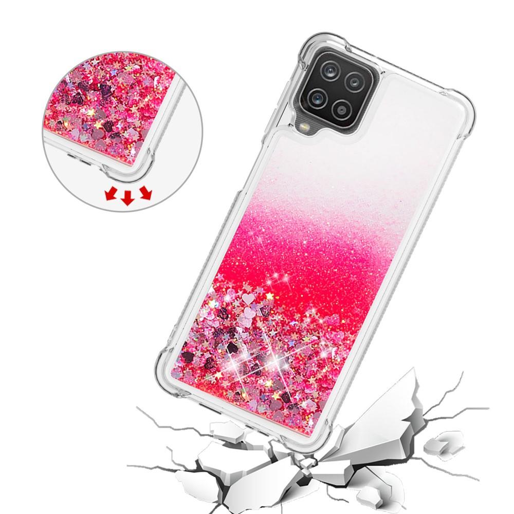 Samsung Galaxy A12 5G Glitter Powder TPU Case Punainen