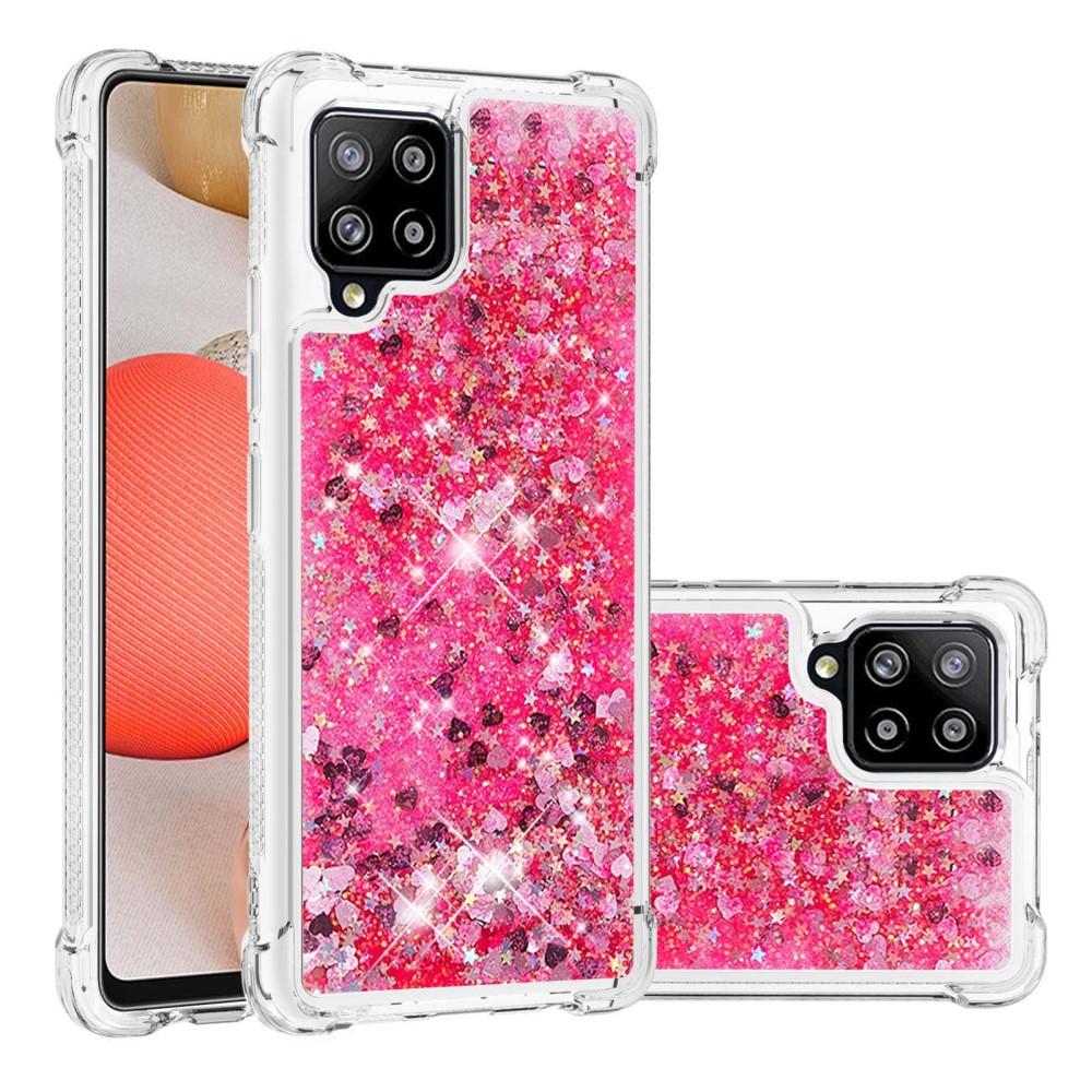 Samsung Galaxy A42 Glitter Powder TPU Case Punainen