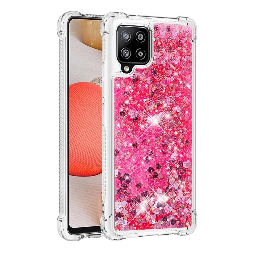 Samsung Galaxy A42 Glitter Powder TPU Case Punainen