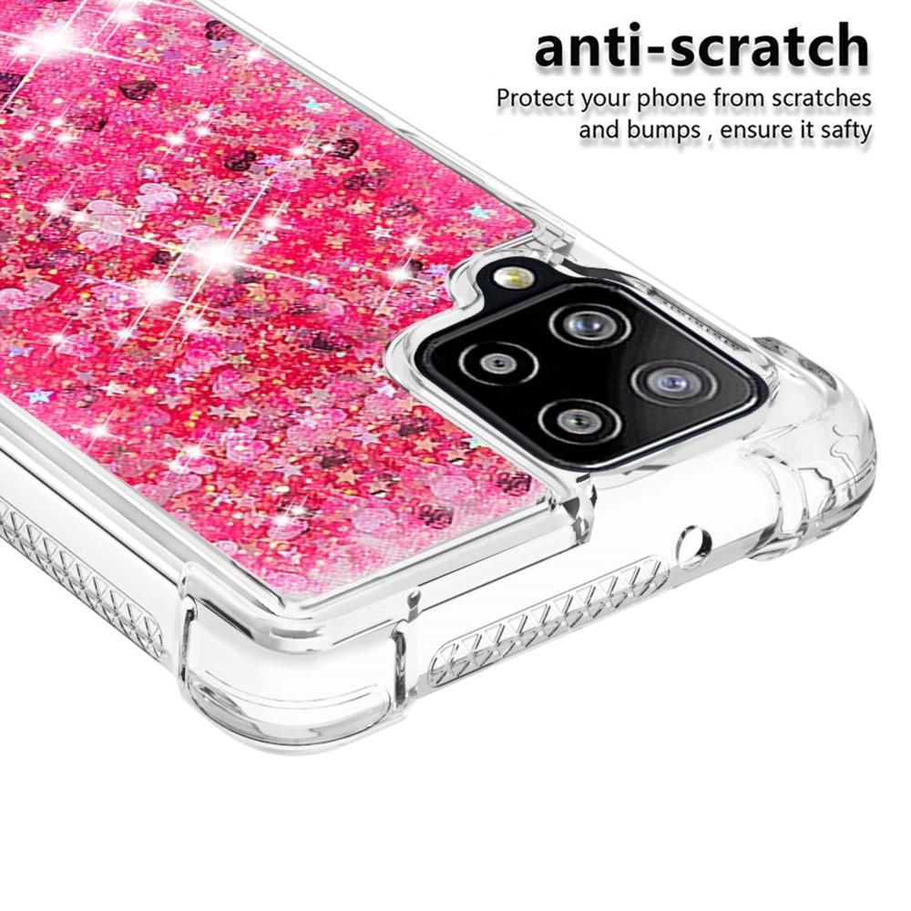 Samsung Galaxy A42 Glitter Powder TPU Case Punainen