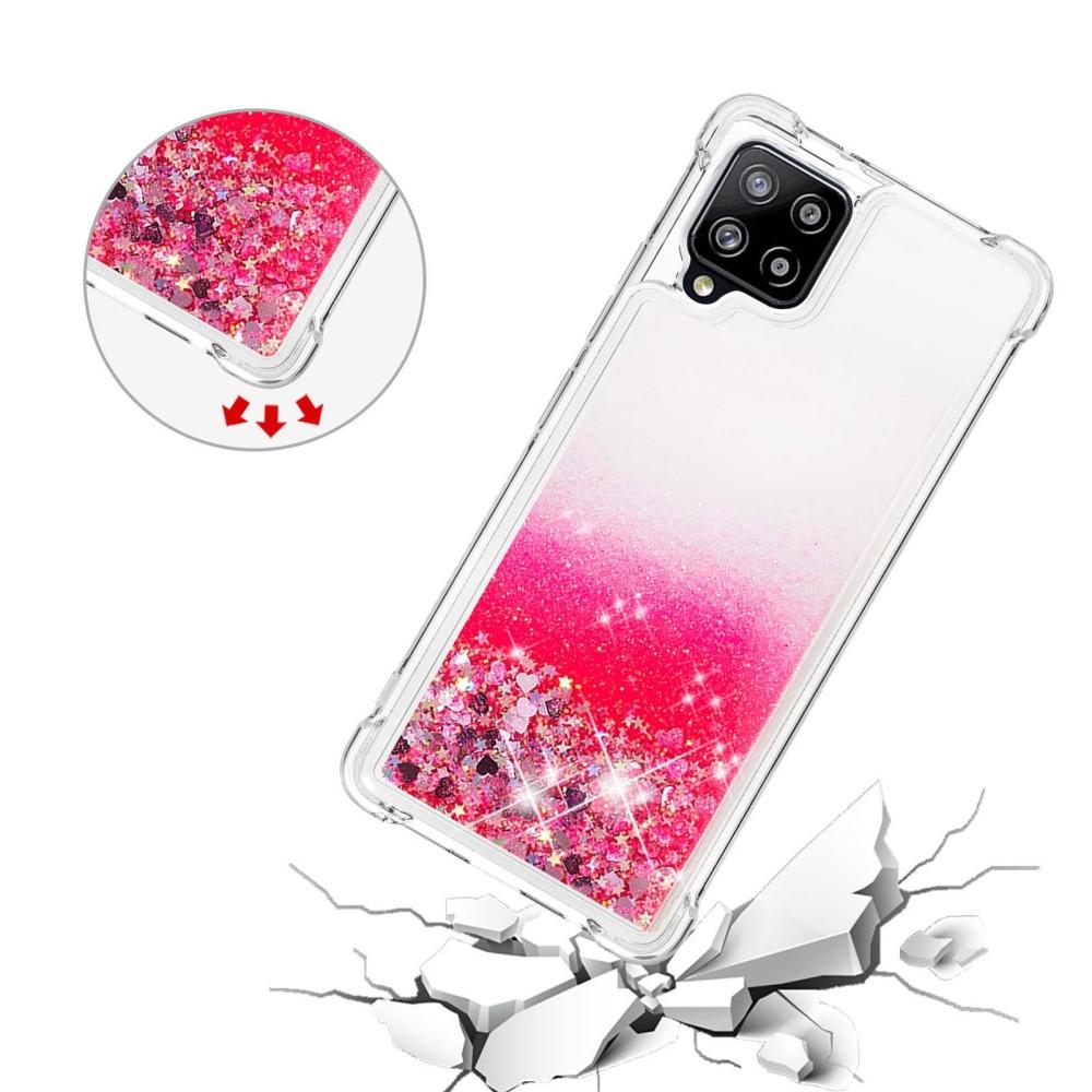 Samsung Galaxy A42 Glitter Powder TPU Case Punainen