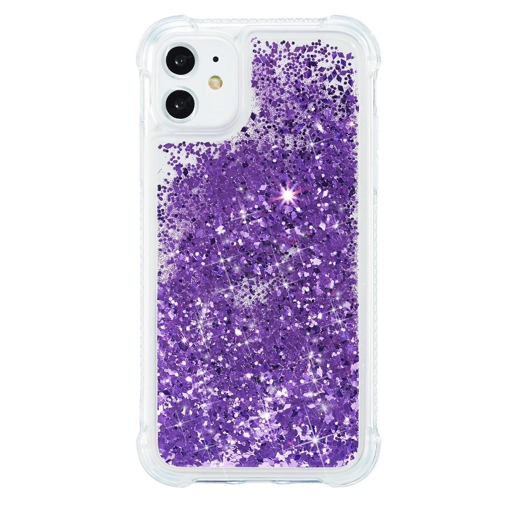 iPhone 12/12 Pro Glitter Powder TPU Case Violetti