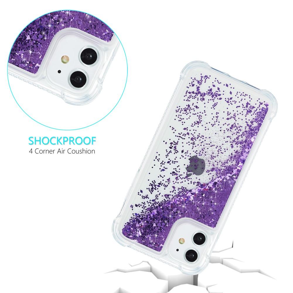 iPhone 12/12 Pro Glitter Powder TPU Case Violetti