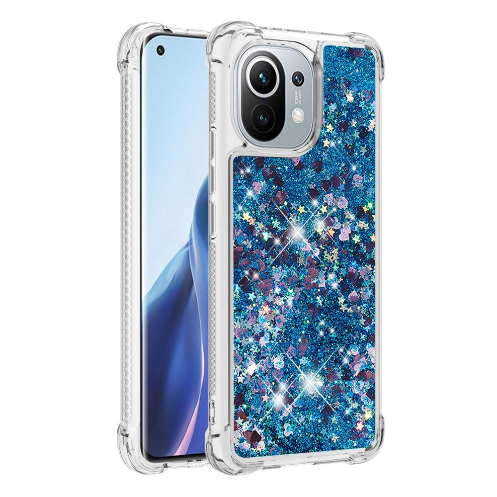 Xiaomi Mi 11 Glitter Powder TPU Case Sininen