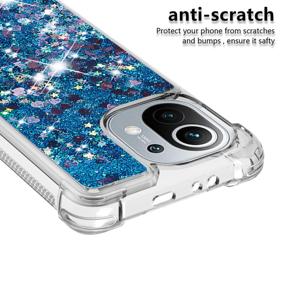 Xiaomi Mi 11 Glitter Powder TPU Case Sininen