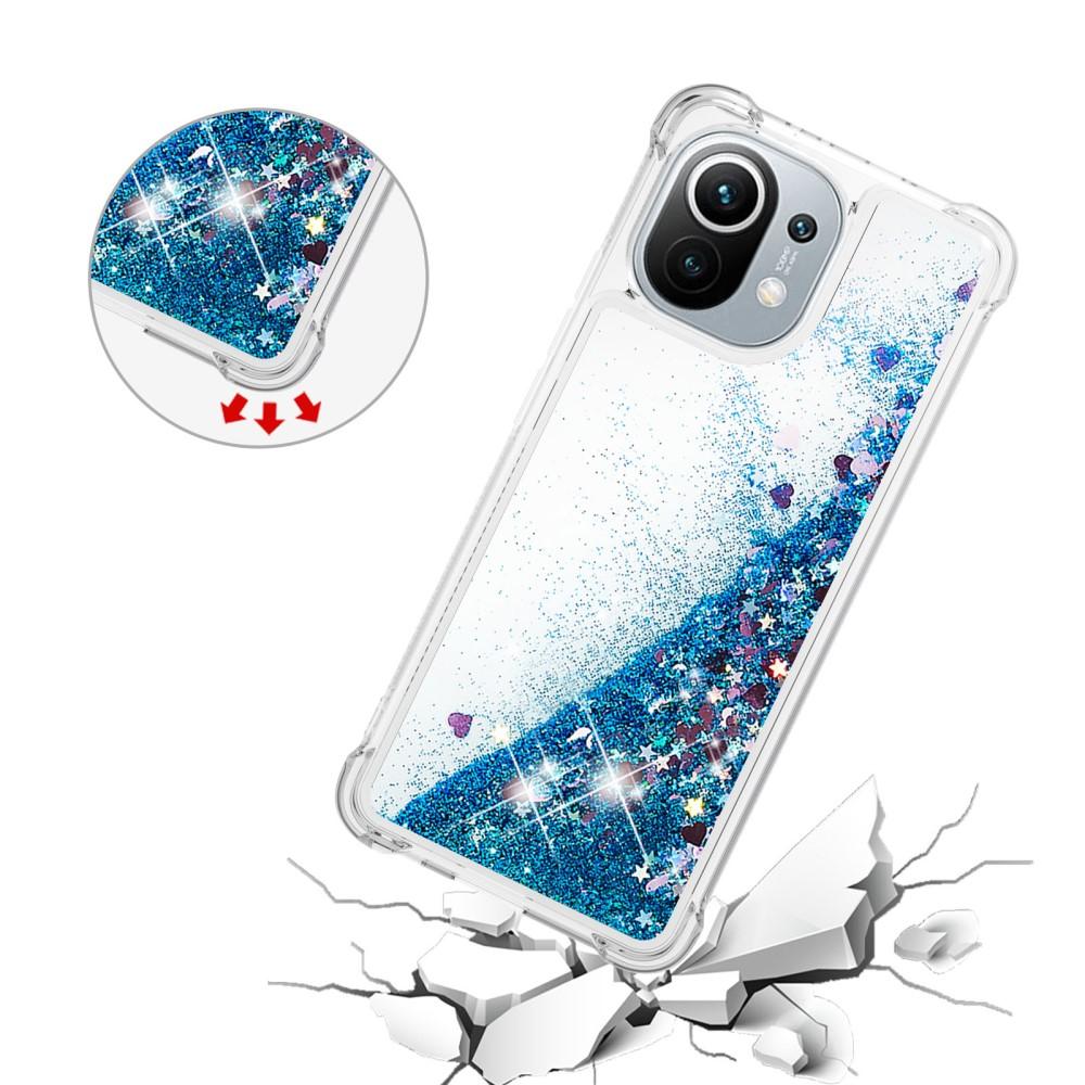 Xiaomi Mi 11 Glitter Powder TPU Case Sininen