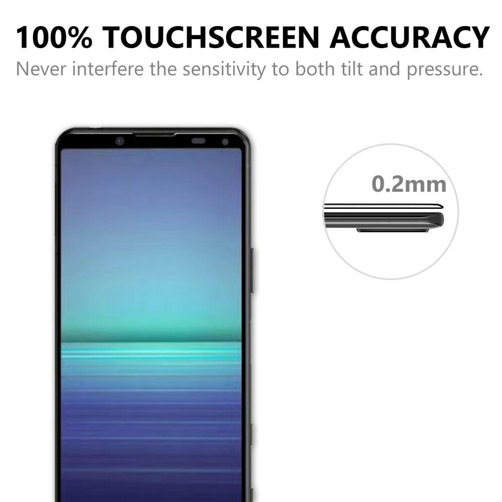 Koko Näytön Panssarilasi Sony Xperia 5 II musta