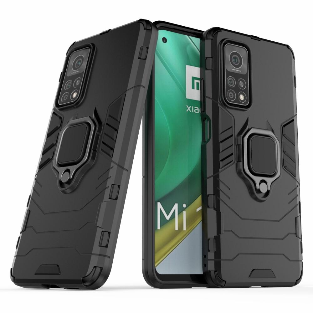 Xiaomi Mi 10T/10T Pro Hybridikuori Tech rengaspidikkeellä Musta