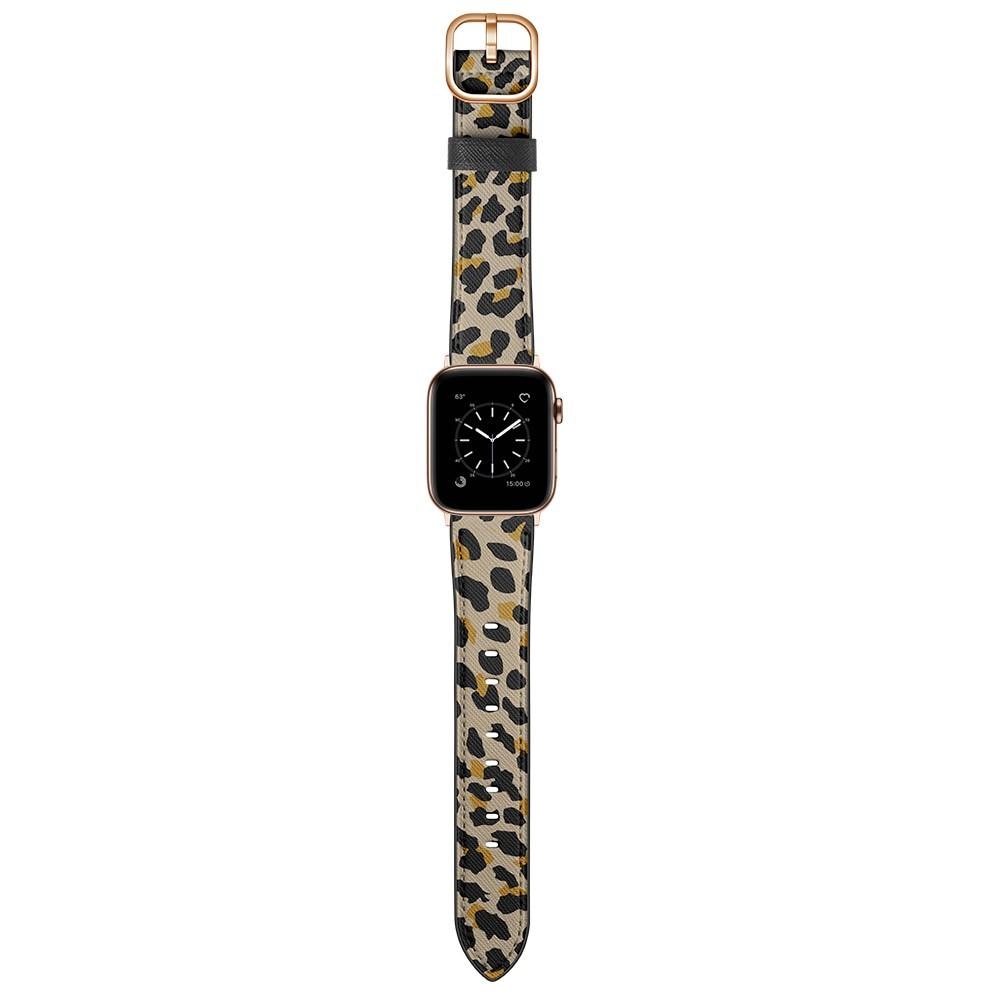 Nahkaranneke Apple Watch Ultra 49mm leopardi