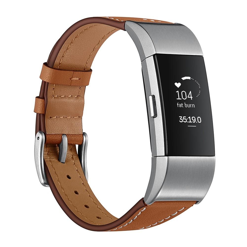 Nahkaranneke Fitbit Charge 2 Ruskea