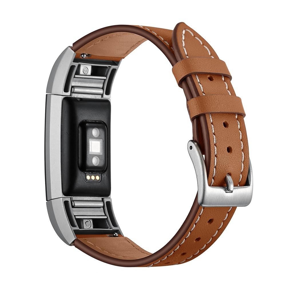 Nahkaranneke Fitbit Charge 2 Ruskea