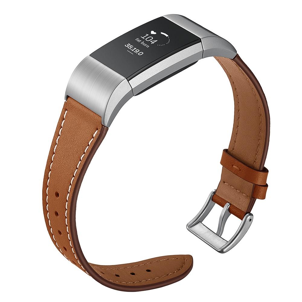 Nahkaranneke Fitbit Charge 2 Ruskea