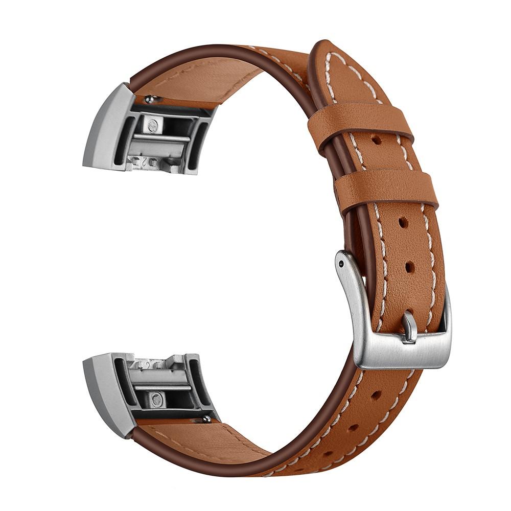 Nahkaranneke Fitbit Charge 2 Ruskea